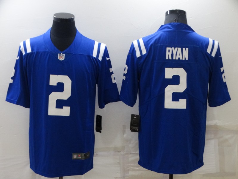 Men Indianapolis Colts #2 Ryan Blue Nike Vapor Untouchable Limited 2022 NFL Jersey